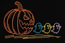 Pumpkin Ghost Halloween Hoodie – Extra Image 1