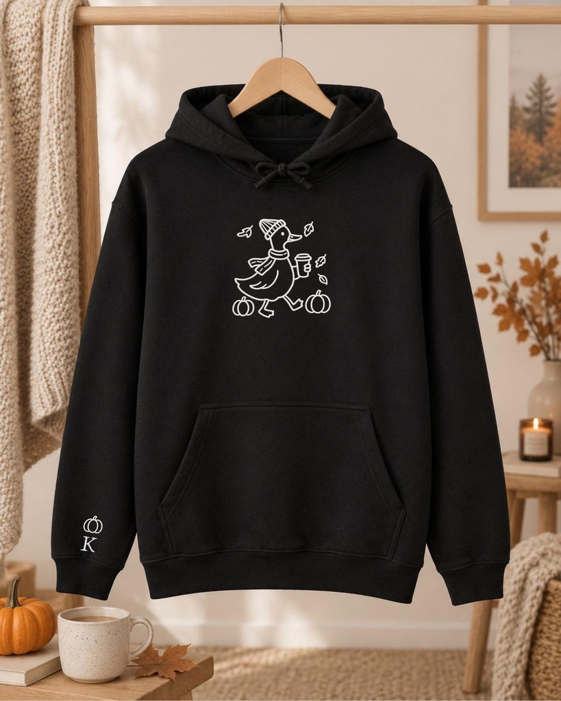 Custom Embroidered Fall Hoodie – Extra Image 2