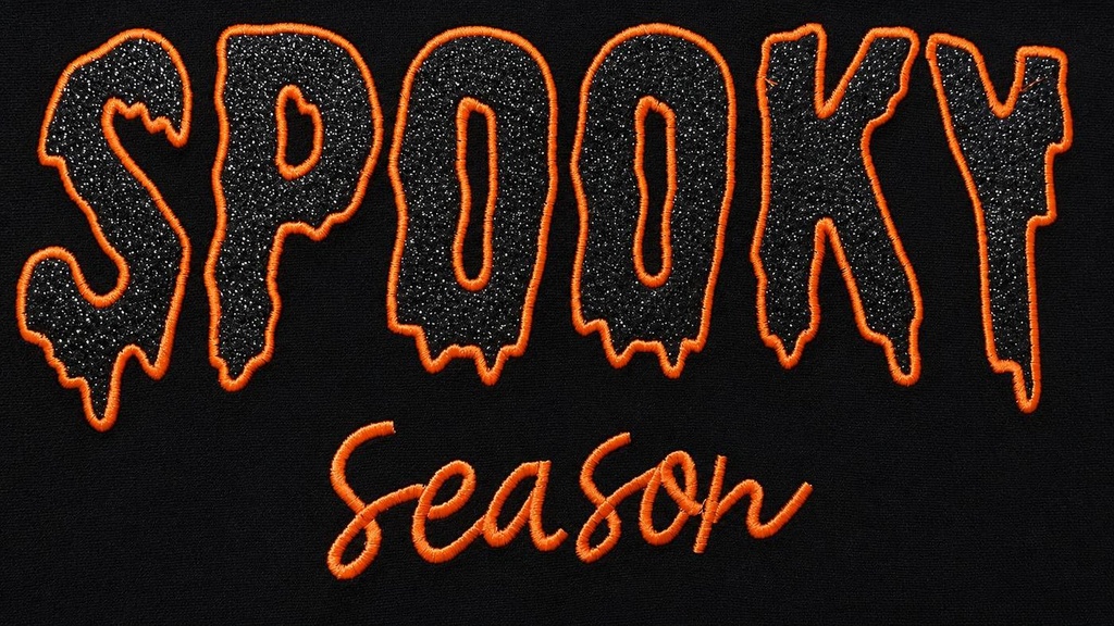 🎃 Custom Embroidered Halloween Hoodie – “Spooky Season” – Extra Image 2