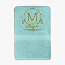 Custom Embroidered Bath Towel with Personalized Initial | Elegant Monogram Letter Design – Extra Image 7