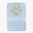 Custom Embroidered Bath Towel with Personalized Initial | Elegant Monogram Letter Design – Extra Image 8