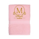 Custom Embroidered Bath Towel with Personalized Initial | Elegant Monogram Letter Design – Extra Image 11
