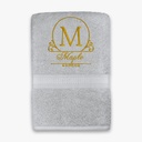 Custom Embroidered Bath Towel with Personalized Initial | Elegant Monogram Letter Design – Extra Image 12