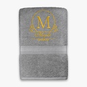 Custom Embroidered Bath Towel with Personalized Initial | Elegant Monogram Letter Design – Extra Image 13
