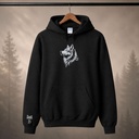 Custom Unisex Embroidered Wolf Hoodie – Extra Image 1