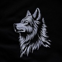 Custom Unisex Embroidered Wolf Hoodie – Extra Image 3
