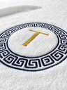 Personalized Embroidered Greek Key Monogram Initial Towel – Extra Image 3