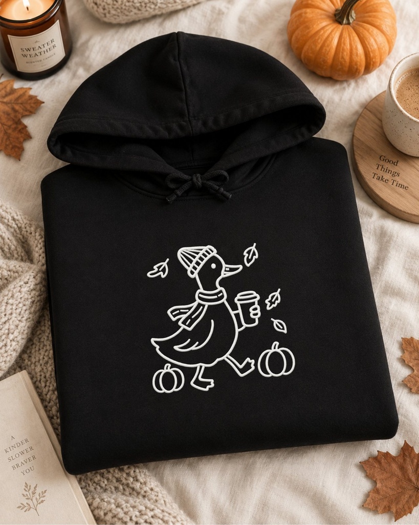 Custom Embroidered Fall Hoodie (S)